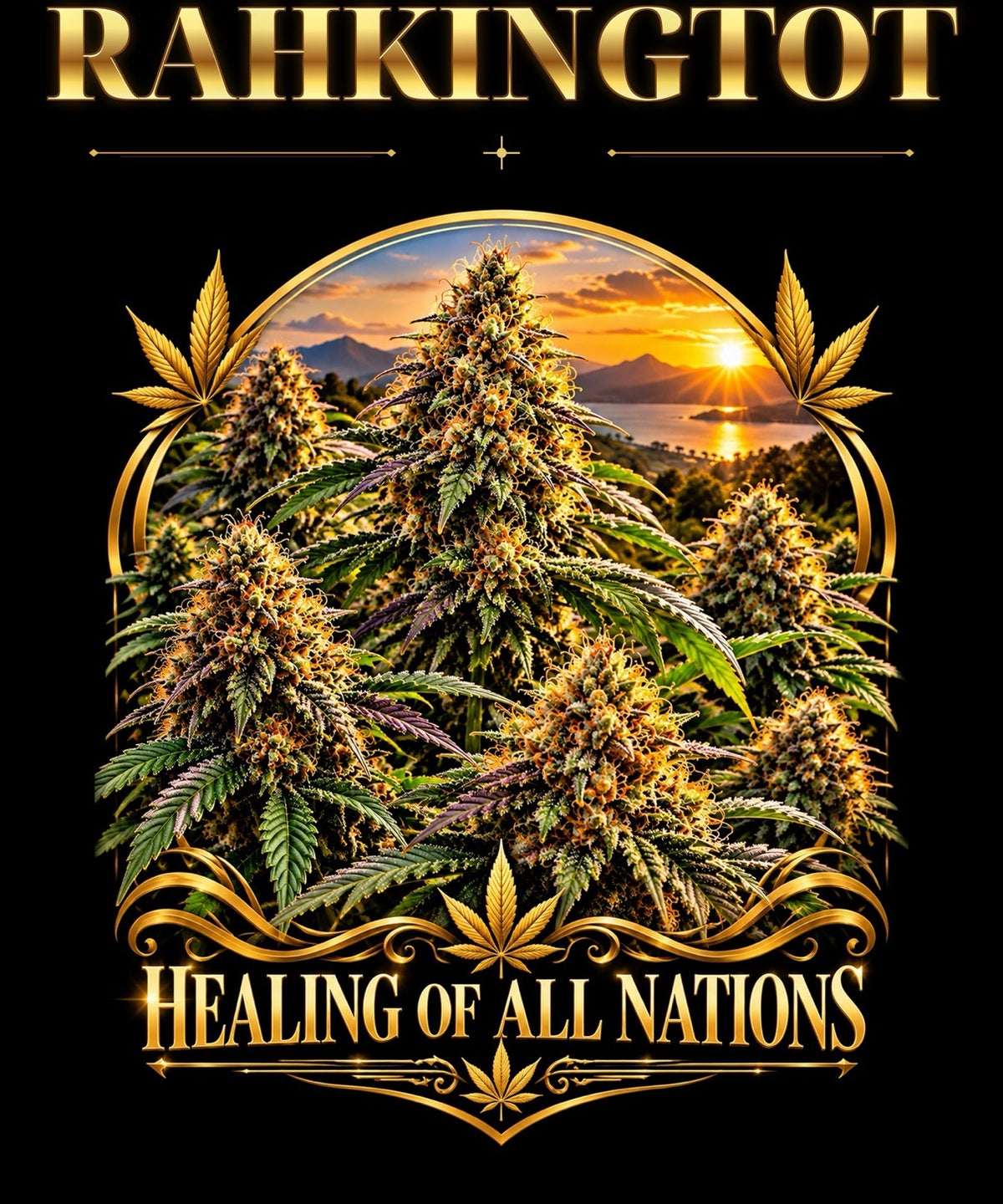 Rahkingtot Healing of All Nations Tee - flat design