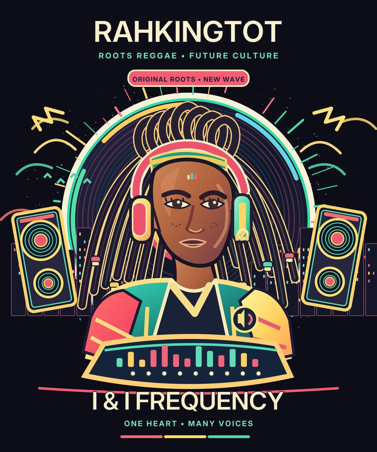 Rahkingtot I and I Frequency Tee - flat design artwork
