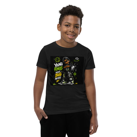 Young Kings Make Big Moves – Boys Streetwear Graphic Tee | Travoria Collection