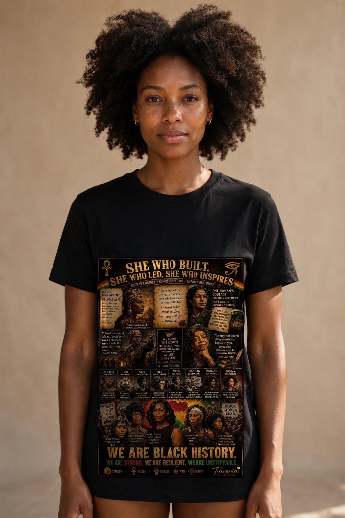 She Who Built — Black Herstory Tee