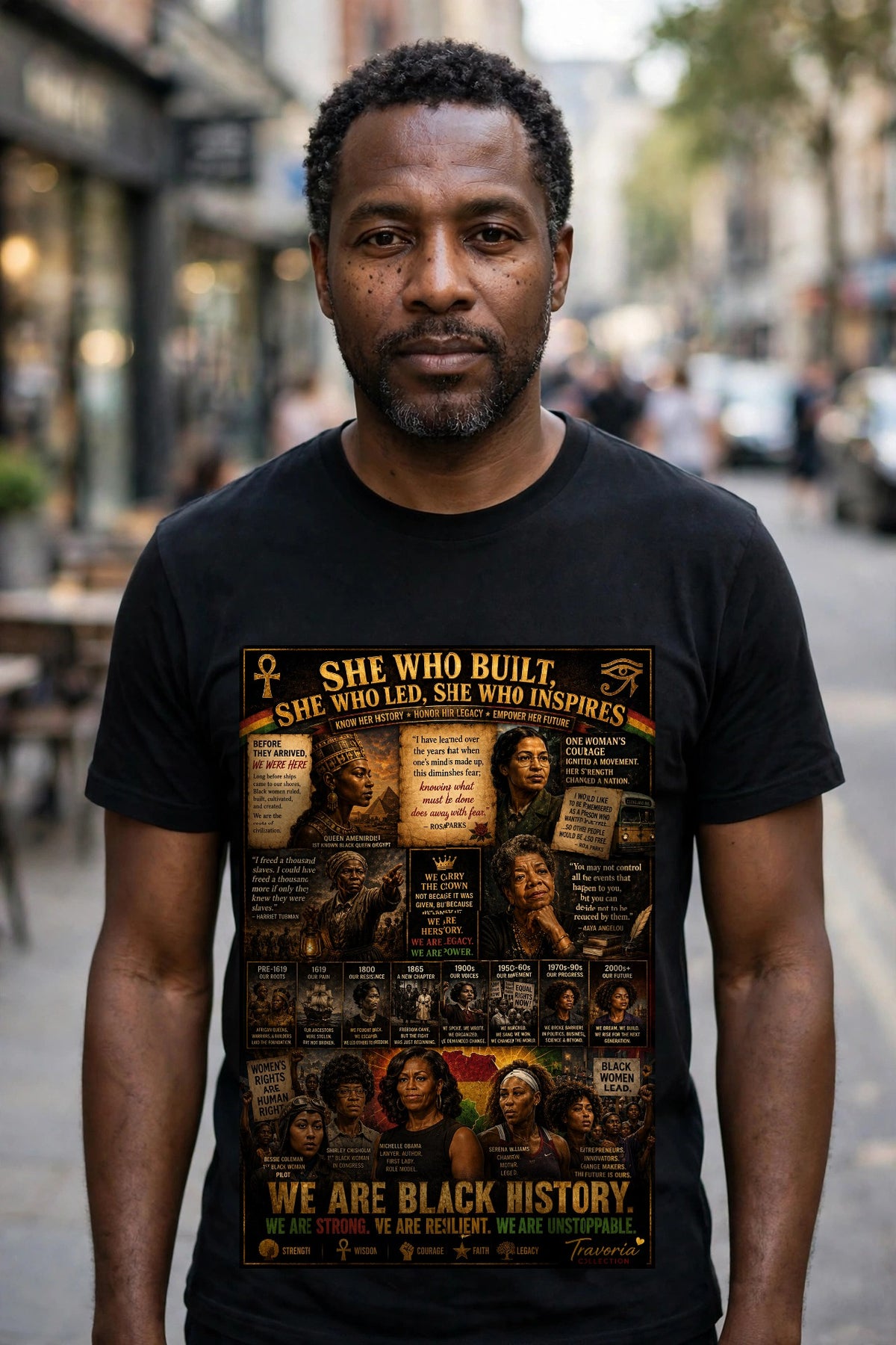 She Who Built — Black Herstory Tee