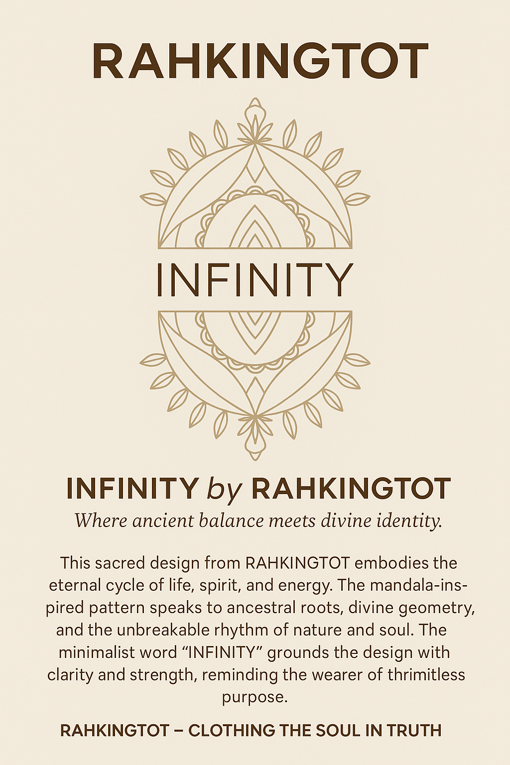 RAHKINGTOT “Infinity Flow” Sacred Tee