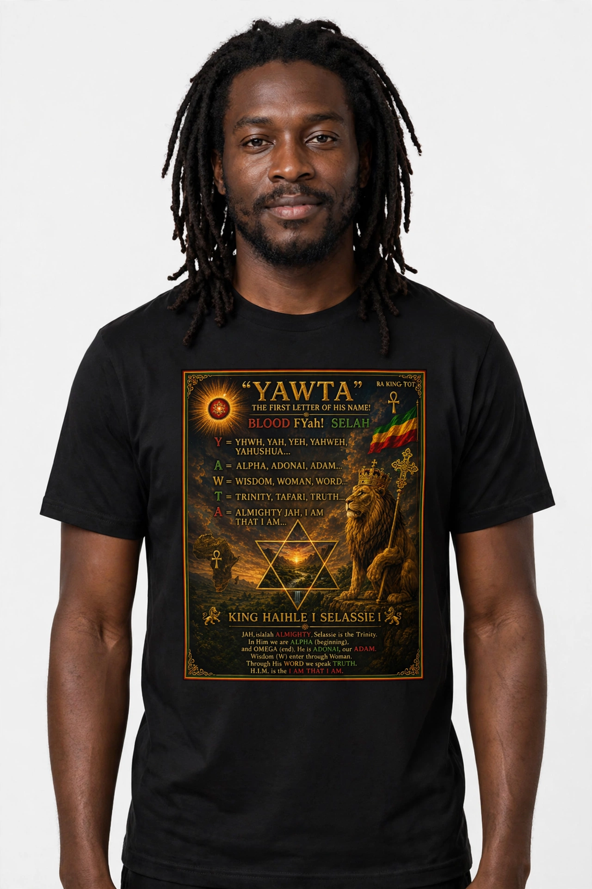 YAWTA- The First Letter of His Name Heritage T-shirt