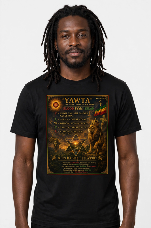 YAWTA- The First Letter of His Name Heritage T-shirt