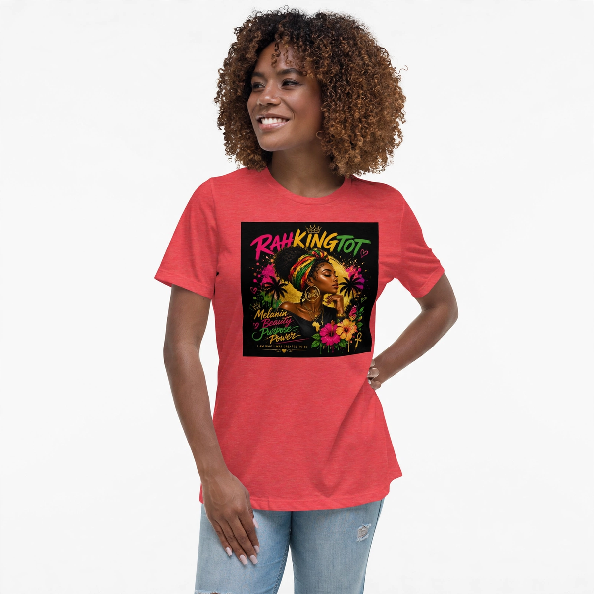 Melanin Beauty, Purpose & Power Queen Tee