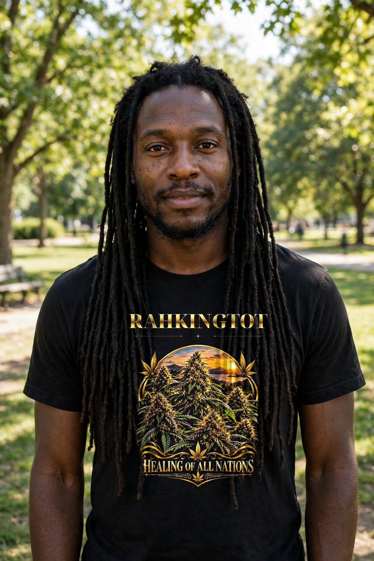 Rahkingtot Healing of All Nations Tee - front view, man