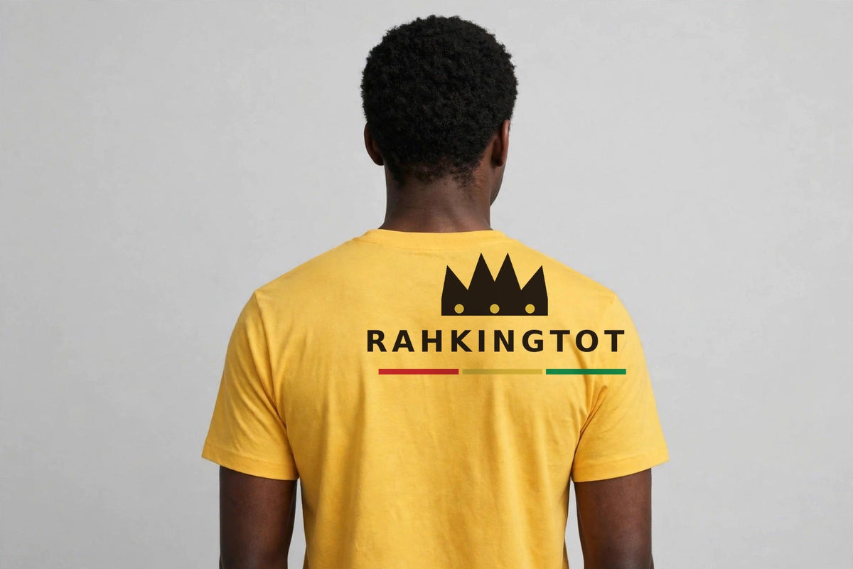 Rahkingtot I and I Frequency Tee - back view with RAHKINGTOT crown logo