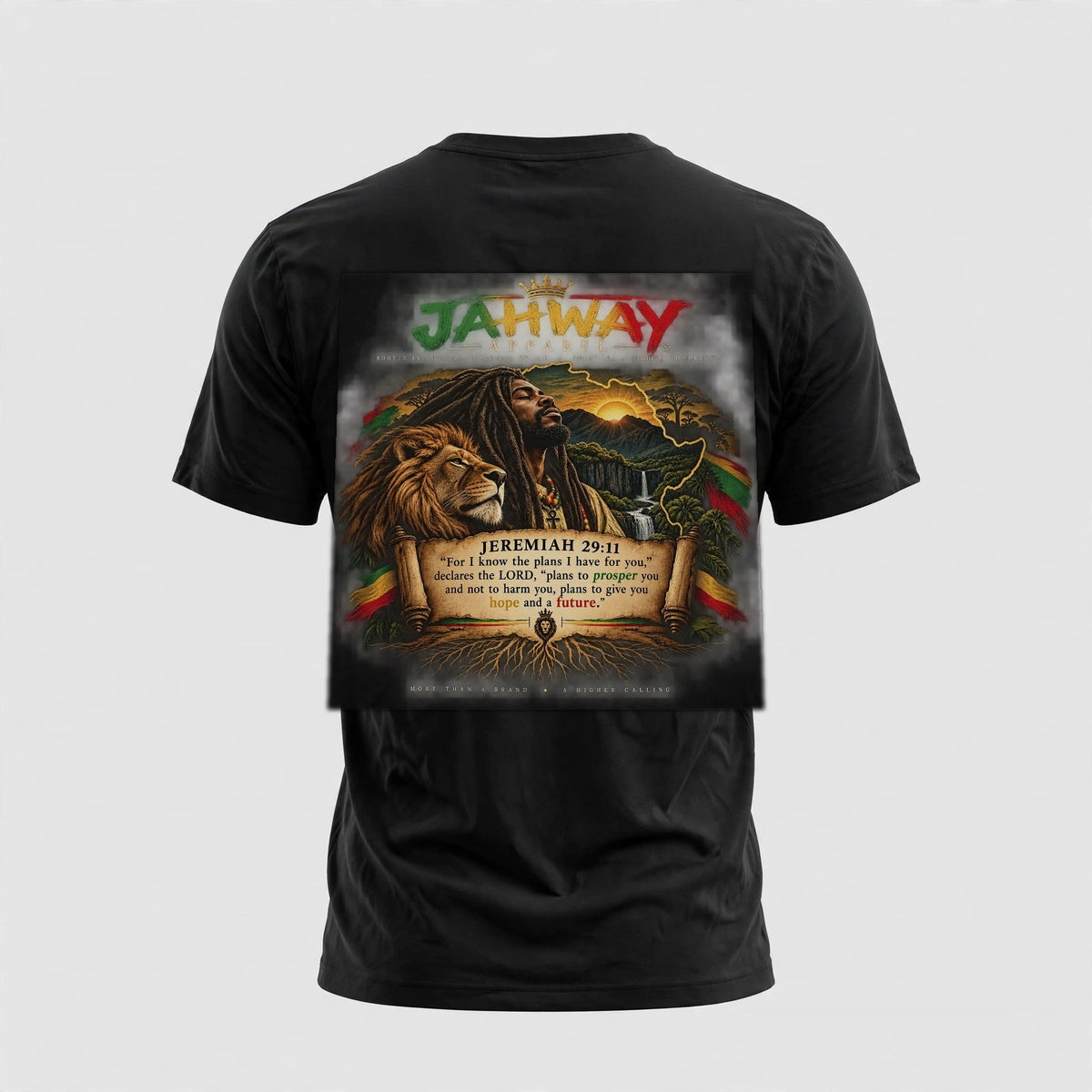 Jahway Apparel Jeremiah 29:11 Tee — back mannequin mockup