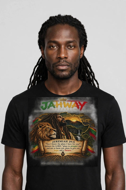 Jahway Apparel Jeremiah 29:11 Tee — front model mockup