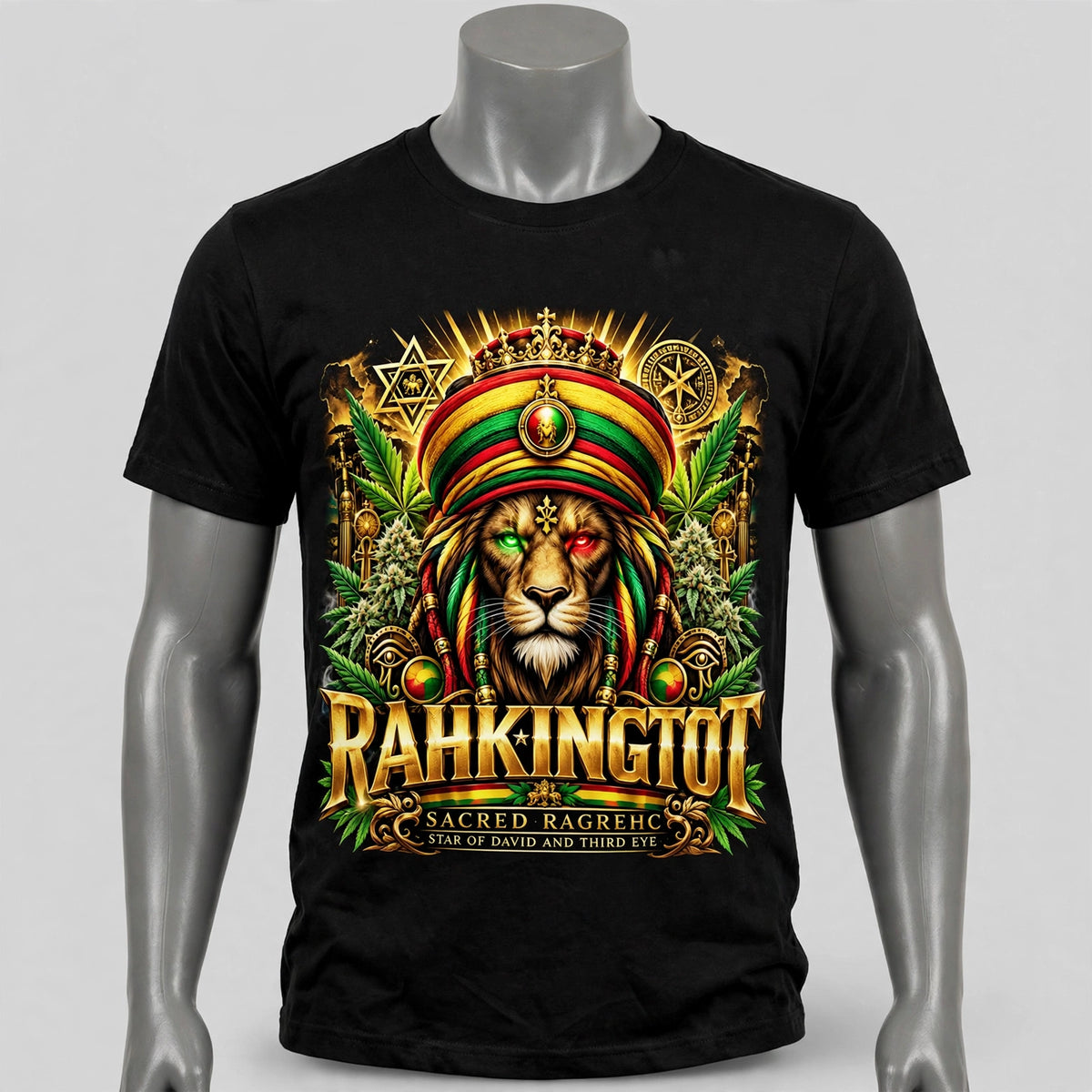 RAHKINGTOT Lion of Judah — Royal Third Eye on model