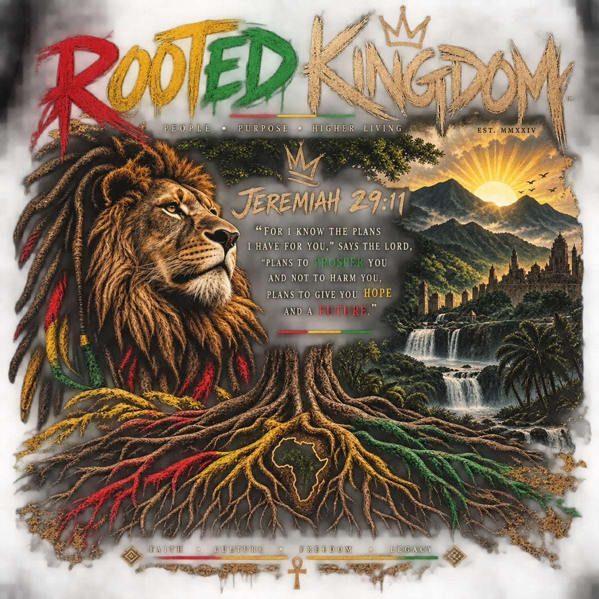 Rooted Kingdom flat design