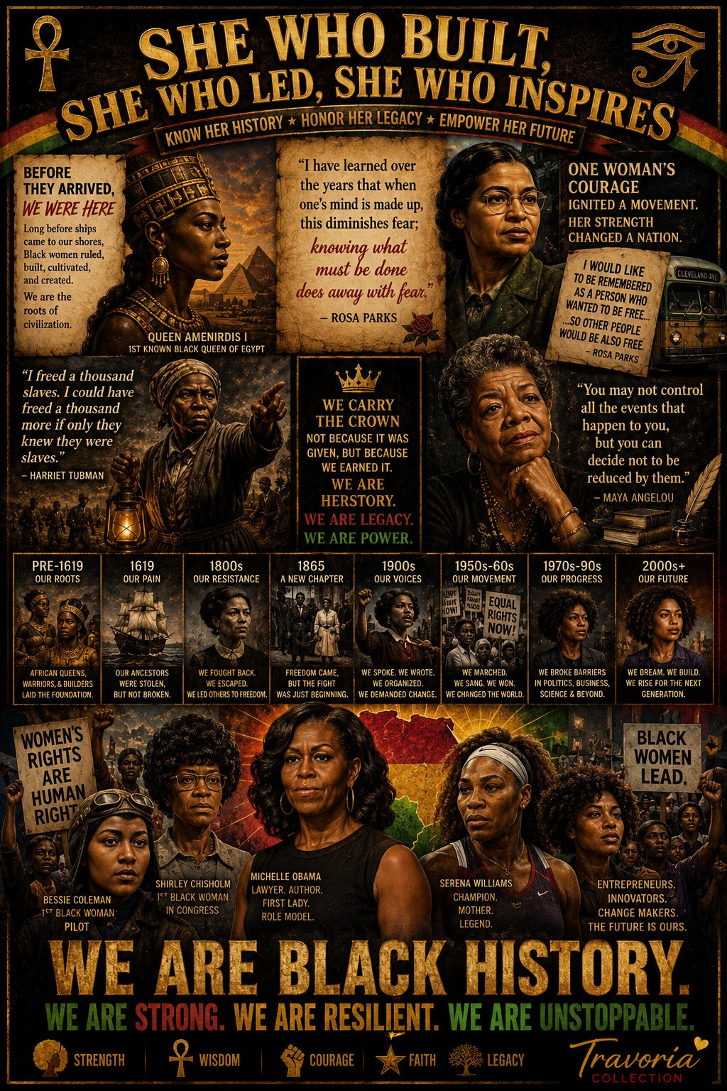 She Who Built — Black Herstory Tee